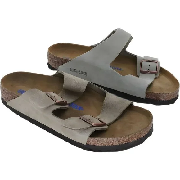 Birkenstock Arizona Oiled Leather Sandals Men EU 43 Two Different Colors - Picture 4 of 6